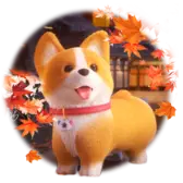 Corgi and Autumn Leaves TikTok gift icon